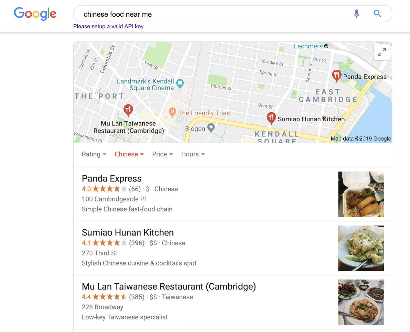 google chinese food near me